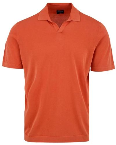 Drumohr Polo Shirts - Orange