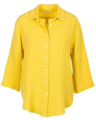 Hartford Camicia gialla accogliente donna - Giallo