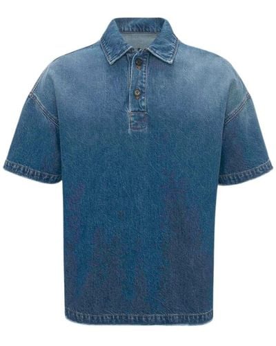 JW Anderson Polo Shirts - Blue