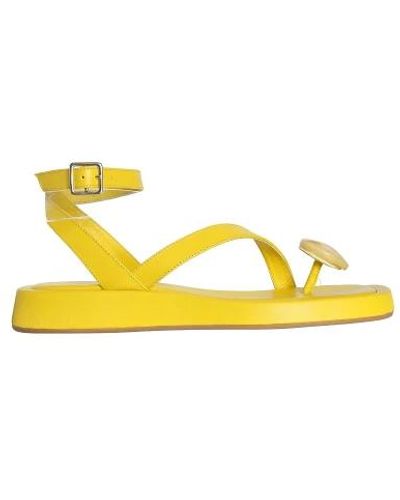 Gia Borghini Leather sandals - Amarillo