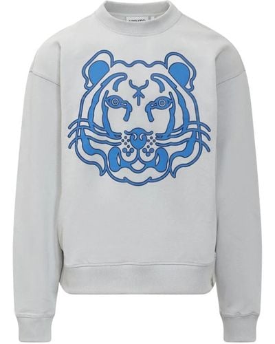 KENZO Bedruckter tiger sweatshirt - Grau