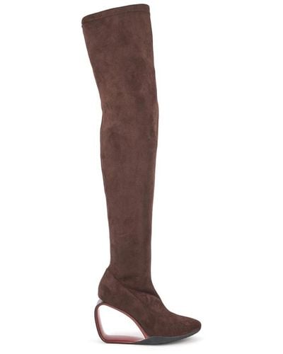 United Nude Shoes > boots > over-knee boots - Marron