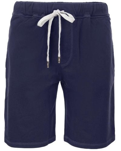 Fedeli Stilosi shorts in cotone con coulisse - Blu