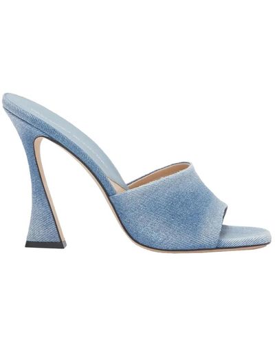 Ermanno Scervino Shoes > heels > heeled mules - Bleu