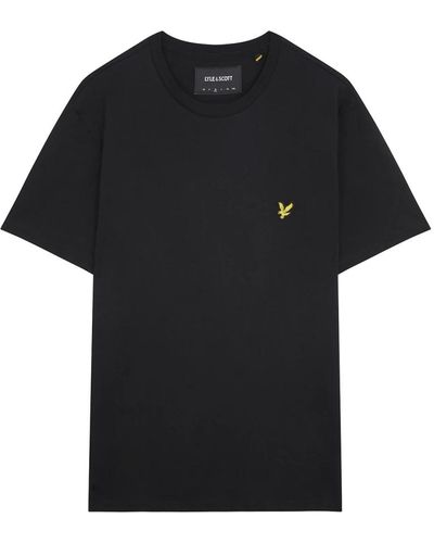 Lyle & Scott Einfaches t-shirt für männer,einfaches t-shirt - Schwarz