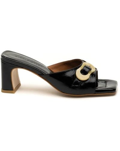 Ángel Alarcón Shoes > heels > heeled mules - Noir
