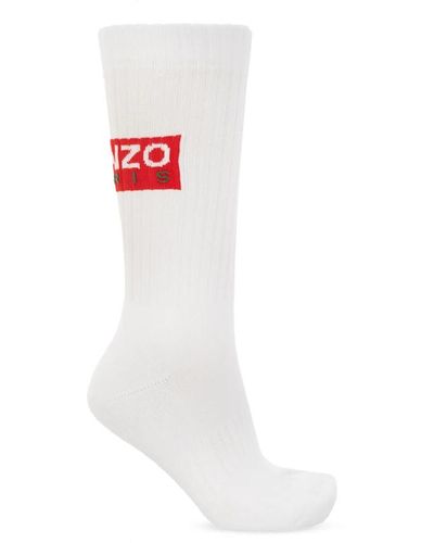 KENZO Socken mit Logo - Weiß