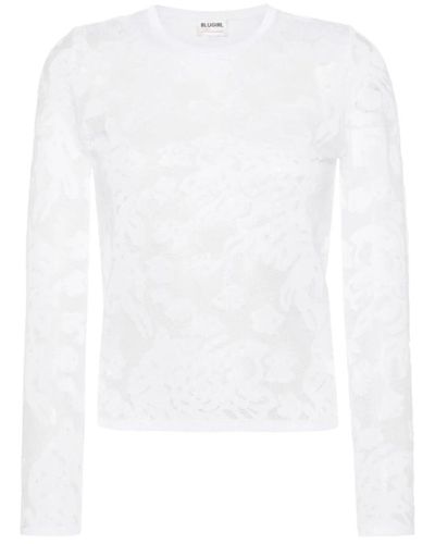 Blugirl Blumarine Suéteres blancos para mujeres