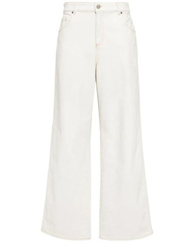 Blumarine Jeans > wide jeans - Blanc