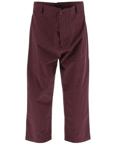 Vivienne Westwood Alien micro tartan pants - Rosso