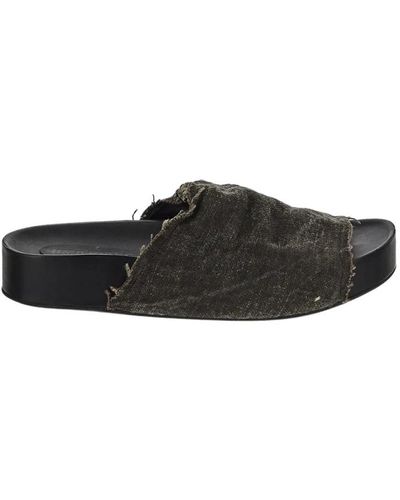 Uma Wang Shoes > flip flops & sliders > sliders - Noir