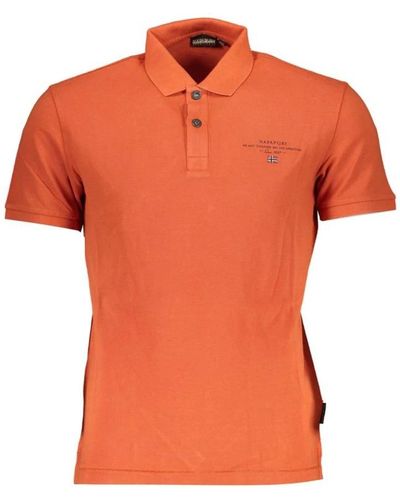 Napapijri Polo Shirts - Orange