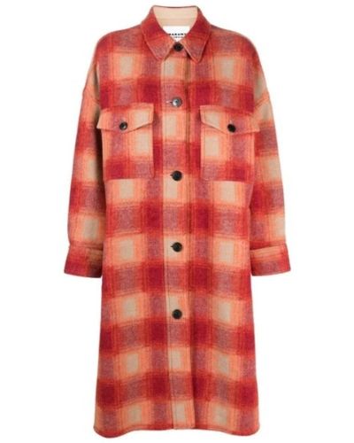 Isabel Marant Single-Breasted Coats - Red