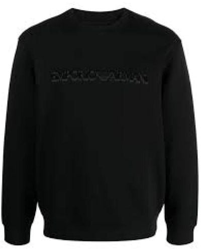 Emporio Armani Schwarzer logo-sweatshirt