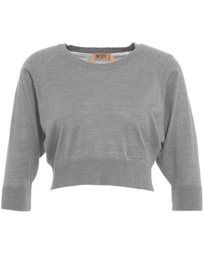 N°21 Round-Neck Knitwear - Grey