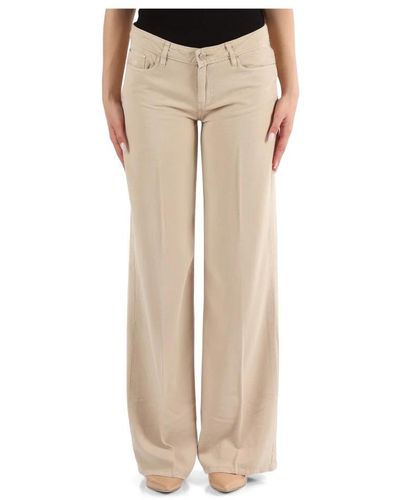 Guess Wide Trousers - Natural