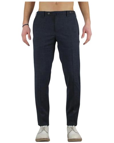 PT01 Trousers > slim-fit trousers - Bleu