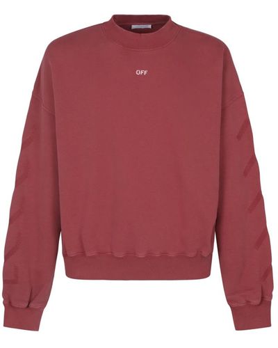 Off-White c/o Virgil Abloh Bw s.matthew crewneck sweaters - Rosso