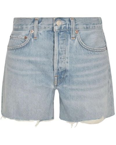 Agolde Shorts > denim shorts - Bleu