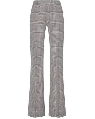Alessandra Rich Wide Trousers - Grey