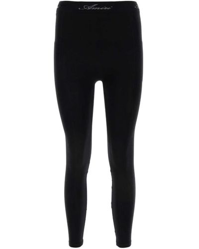 Amiri Stretch schwarze nylon leggings