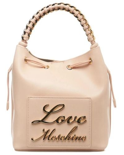 Love Moschino Bucket Bags - Natural