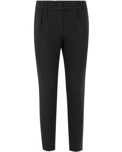 Le Tricot Perugia Slim-Fit Trousers - Black