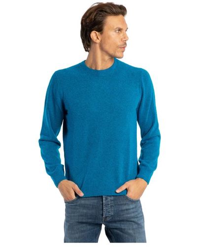 Gran Sasso Bouclé crew-neck sweater - Blau