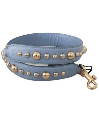 Dolce & Gabbana Blau leder schulterriemen handtasche