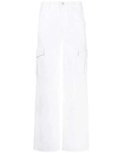Agolde Straight Trousers - White