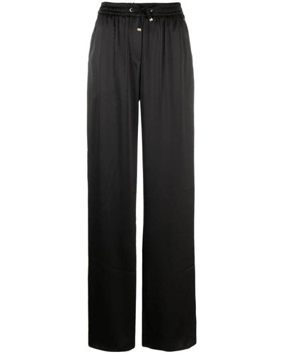 Herno Wide Trousers - Black