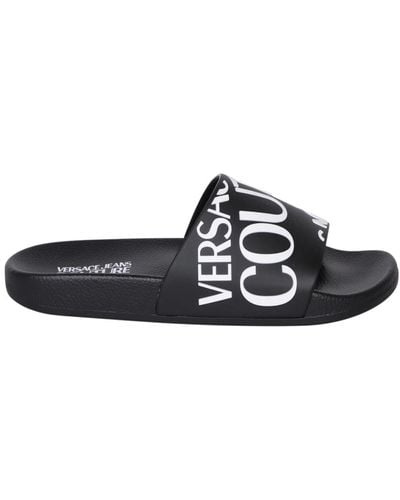 Versace Jeans Couture Sliders - Black
