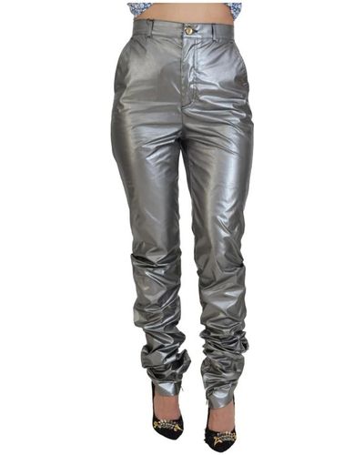 Dolce & Gabbana Slim-Fit Pants - Gray
