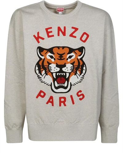 KENZO Tiger print sweatshirt - Grau