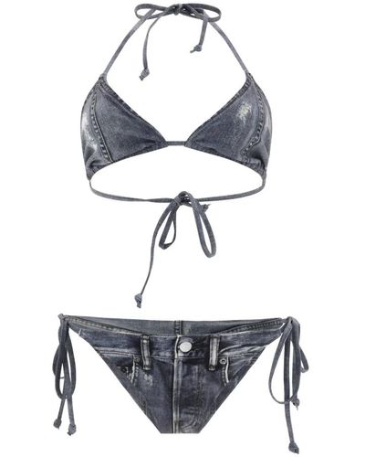 Acne Studios Printed bikini set - Bianco