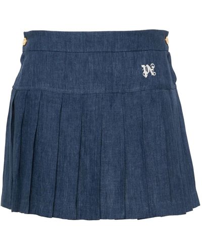 Palm Angels Short skirts - Blau