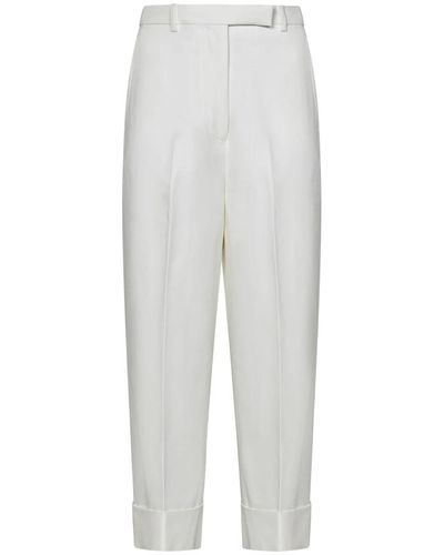 Thom Browne Cropped Trousers - White