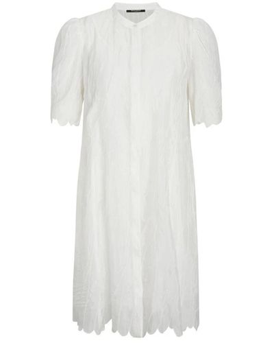 Bruuns Bazaar Vestido femenino cyperusbbdiego con detalles bordados - Blanco