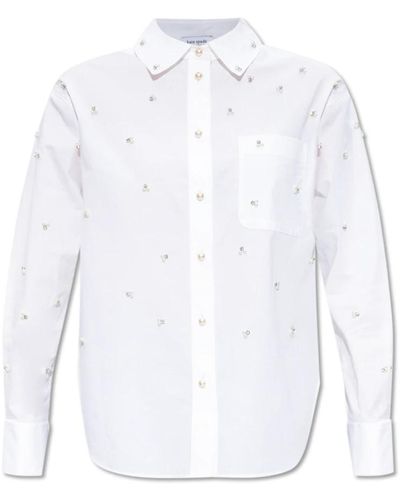 Kate Spade Verziertes hemd - Weiß