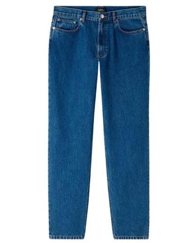 A.P.C. Vintage high waist straight leg jeans - Blau