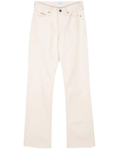 Calvin Klein Straight Jeans - White