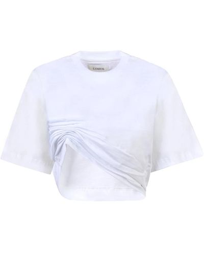 Laneus T-shirt bianco - Blu