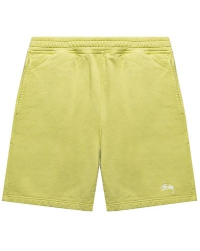 Stussy Shorts mit Logo - Gelb