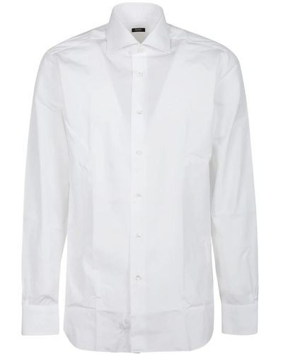 Barba Napoli Formal Shirts - White