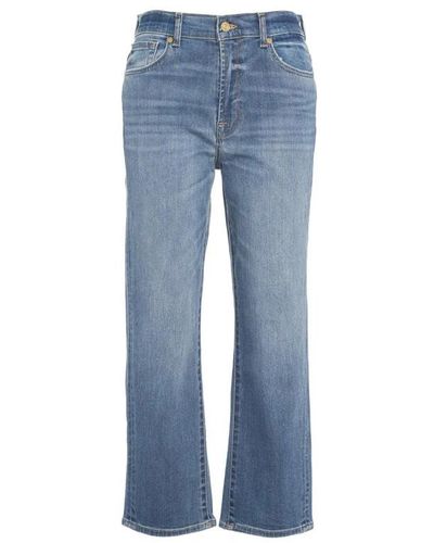 7 For All Mankind Blaue jeans ss24 bekleidung 7 for all kind