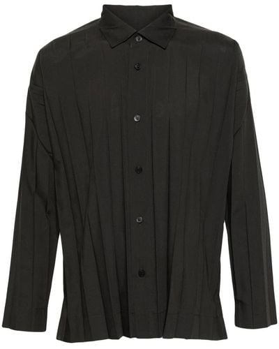 Issey Miyake Casual Shirts - Black