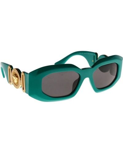 Versace Ikonische sonnenbrille mit einheitlichen gläsern - Grün