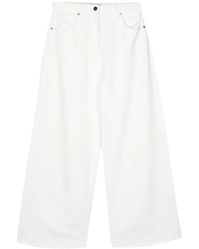 Semicouture Jeans > cropped jeans - Blanc