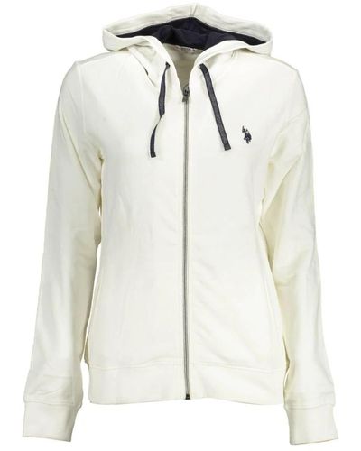 U.S. POLO ASSN. Sweatshirts & hoodies > zip-throughs - Blanc