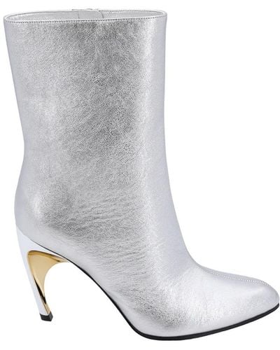 Alexander McQueen Heeled Boots - Grey